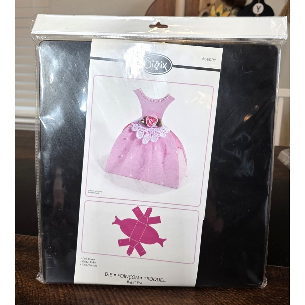 Rare Retired‎ New Sizzix Bigz Pro Die Box Dress 656598 Big Shot Pro Ellison 2010